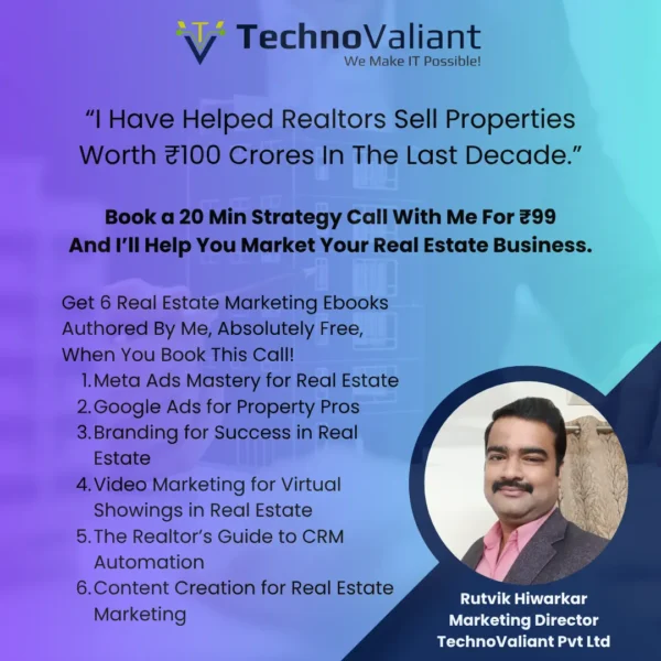 ₹99 Real Estate Marketing Strategy Call With Rutvik Hiwarkar