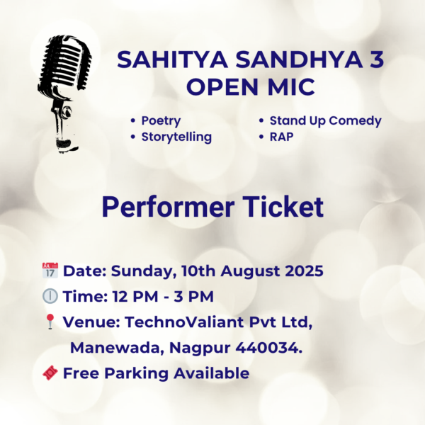 Sahitya Sandhya 3 Performer Ticket